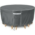 thumbnail image 1 of Gasadar Patio Furniture Covers, Round Outdoor Furniture Cover Waterproof Round Patio Table Cover, Outdoor Cover for Patio Furniture Table and Chairs Set, 1 of 7
