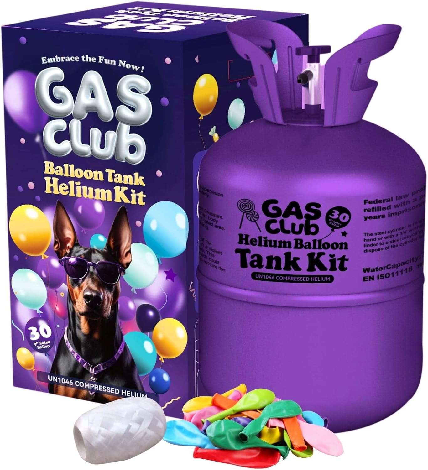 7L Helium Tank up to 30 Latex Balloons Helium Tank for Balloons at Home Helium Balloon