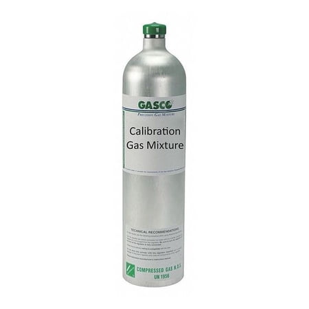 Gasco Calibration Gas,58L,Aluminum,C-10,500psi X02AI97CP580822