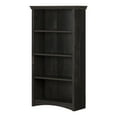 thumbnail image 1 of Gascony 4-Shelf Bookcase-Rubbed Black-South Shore, 1 of 6