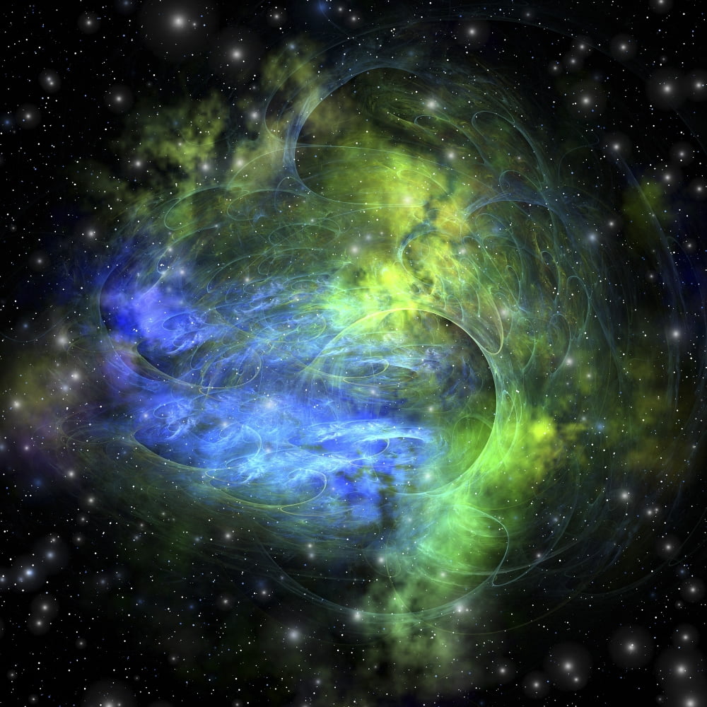 Gaseous dense clouds form new stars in the cosmos Canvas Art - Corey FordStocktrek Images (28 x 28)
