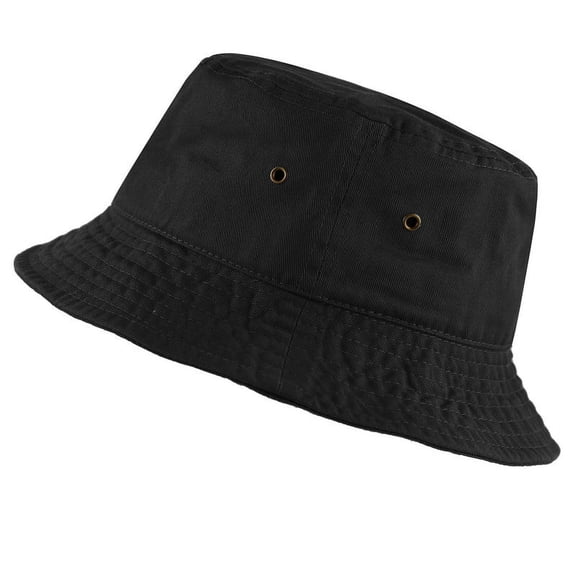 Gash Hao Bucket Hat - Unisex Cotton & Denim UPF 50 Packable Summer Travel Beach Sun Hat