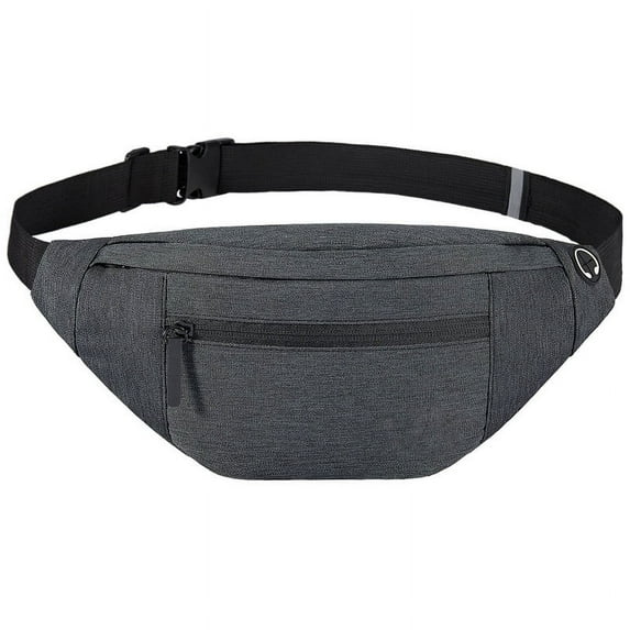 Gash Hao Crossbody Fanny Pack with 4-Zipper Pockets,Gifts for Workout Traveling Running Casual Hands-Free Wallets Waist Pack Bag Carrying