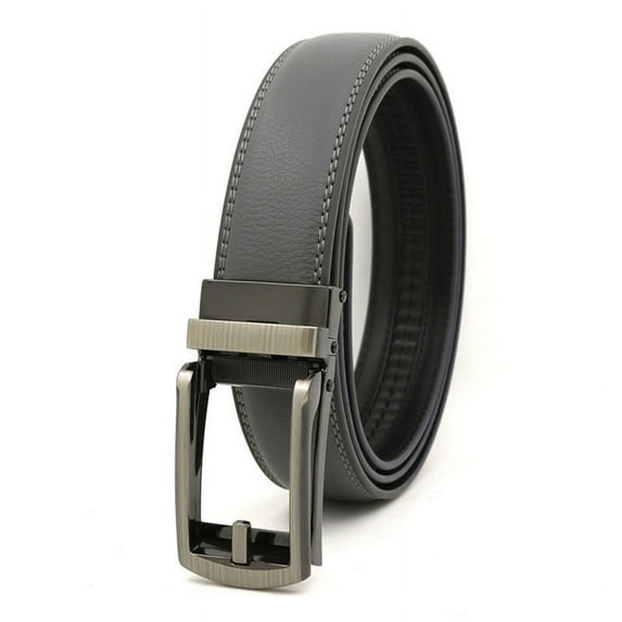 Gash Hao Mens Ratchet Belt Genuine Leather Mens Belt with Slide Ratchet Belts