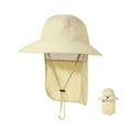 thumbnail image 1 of Gash Hao Mens UPF 50+ Sun Protection Cap Wide Brim Fishing Hat with Neck Flap, 1 of 7