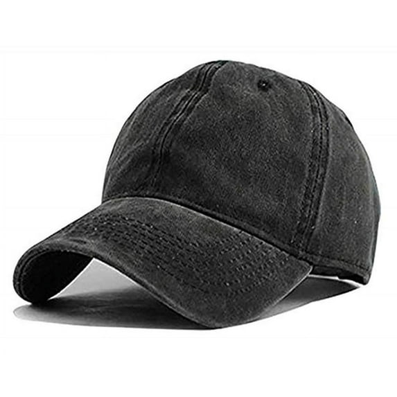 Gash Hao Unisex Vintage Washed Distressed Baseball-Cap Twill Adjustable Dad-Hat