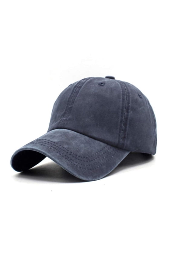 Unisex Vintage Washed Distressed Baseball-Cap Twill Adjustable Dad-Hat