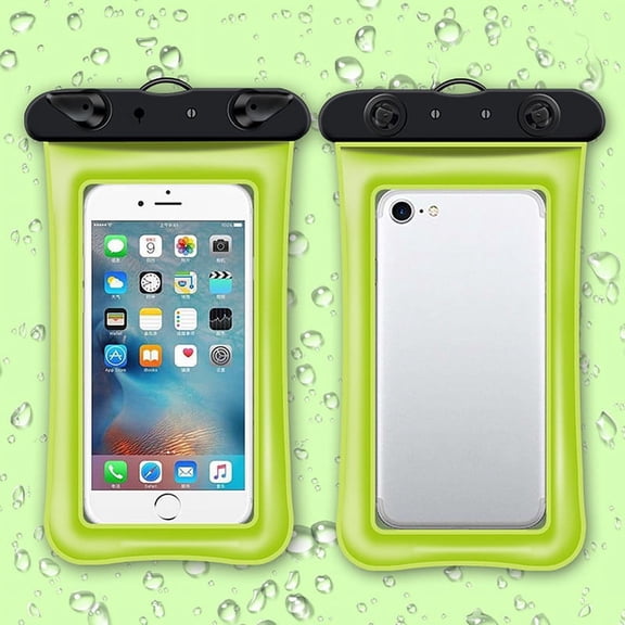 Gash Hao Waterproof Dry Bag Cell Phone Pouch 2-Pack, Clear Swimming Phone Case Cover