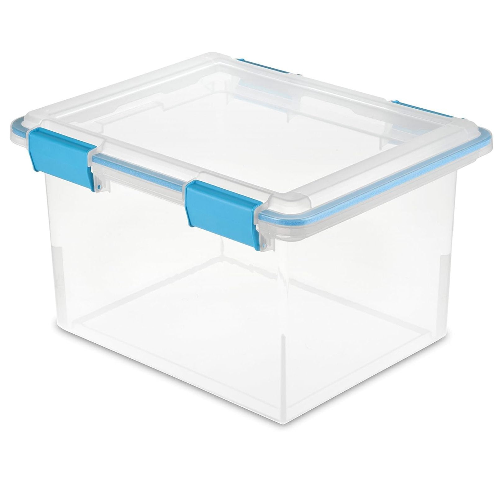 Gasket Box, Stackable Storage Bin with Latching Lid, 32 Quart, 12 Pack ...