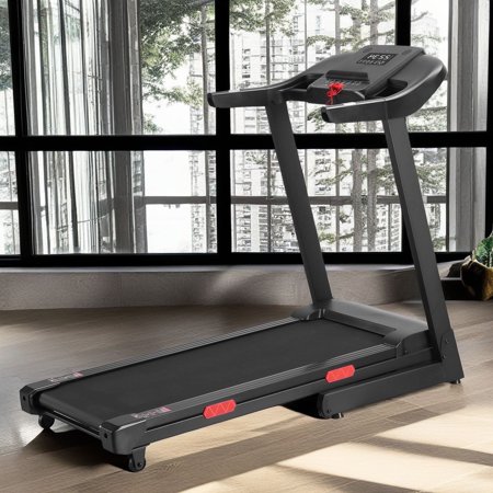 GASKY 15 Level Auto Incline Treadmill with Voice Control 8.7 mph Folded Treadmill Range 15 Preset Exercise Machine for Home Family Use