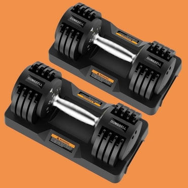 GASKY  2-Pack Adjustable Dumbbells Set 5 in 1 Dumbbell 50lbs with Anti-Slip Handle Home Gym for Family Members  Fathers Day Gifts