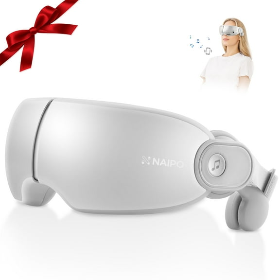 Gasky Migraine Eye Massager with Heat, Bluetooth Music Eye Mask for Migraine & Eye Strain Relief, Adjustable Headband, Gifts for Women & Men