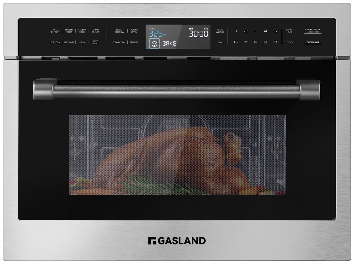 Gasland Chef 24 Inch Built-in Convection Microwave Oven with 1.6 Cu. ft. , 1000 Watt, Sensor Cook, Stainless Steel