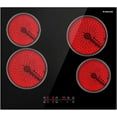 thumbnail image 1 of GASLAND 24'' Built-in Electric Cooktop, 4 Burners Ceramic Glass Ceramic Stove Top, 240V, 1 of 6