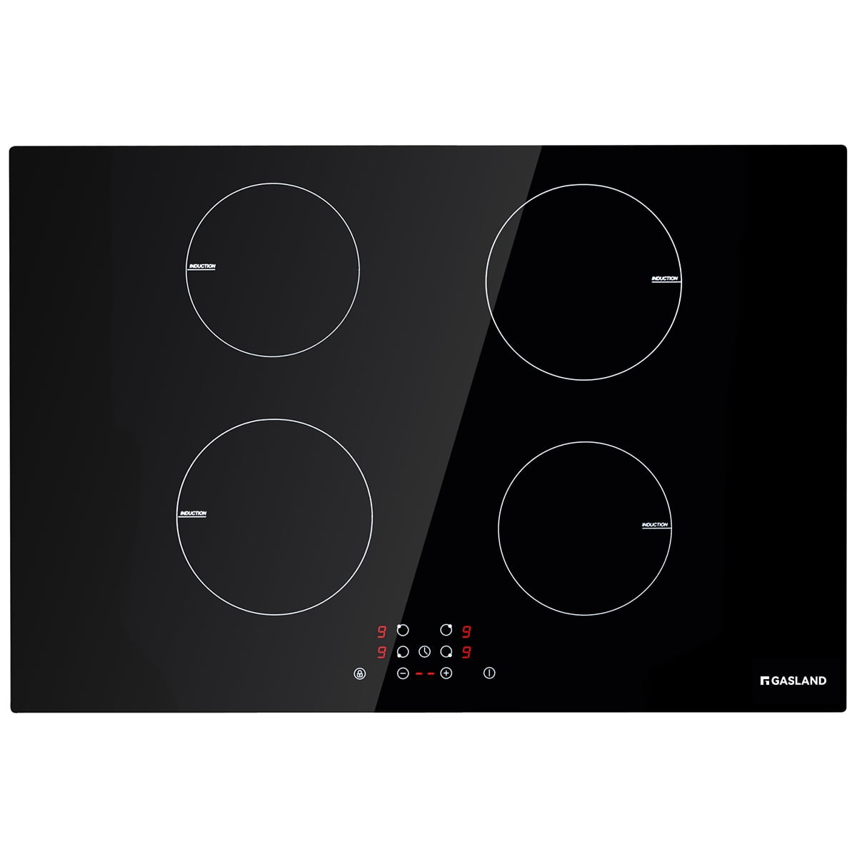Gasland Chef 30" Black Vitro Ceramic 4-Burner Induction Cooktop