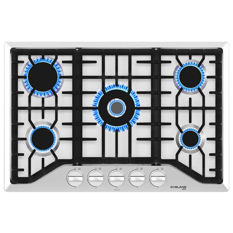 Gasland 36 in. 5 Burner NG/LPG Convertible Stainless Steel GAS Cooktop