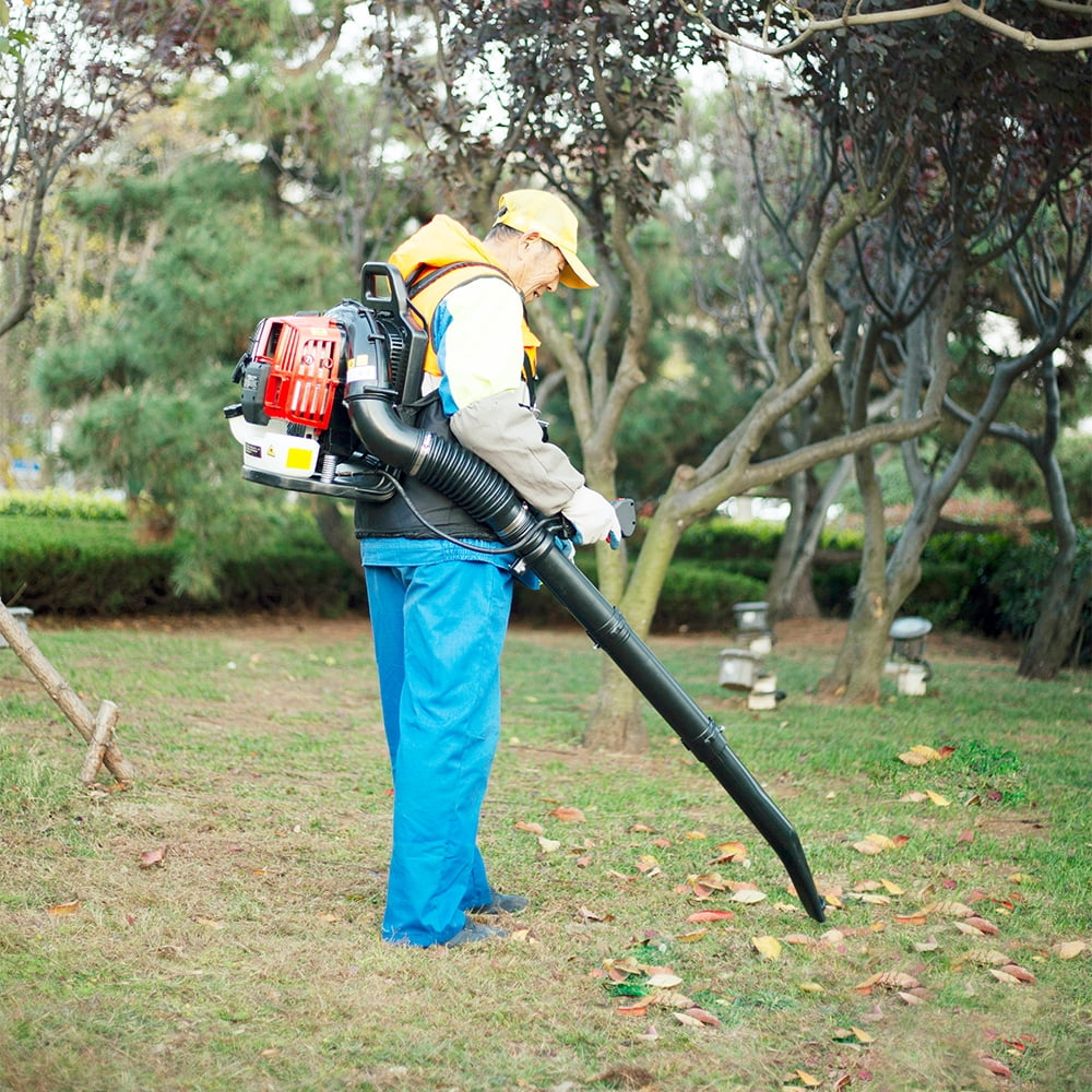 Gasoline Backpack Leaf Blower Segmart Upgraded 2 Cycle Gas Leaf Blower Equipment with Extention Tube 3 in 1 Leaf Blower for Patio Garden Lawn
