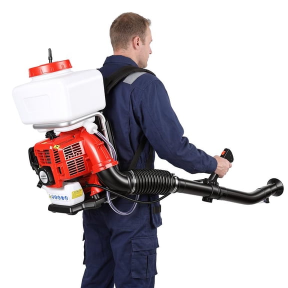 Gasoline Backpack Sprayer 3.7 Gallon, 2-Stroke Power Sprayer with Leak-Proof L-Shaped Tube, Multipurpose Duster & Atomizer for Agriculture, Orchard & Disinfection