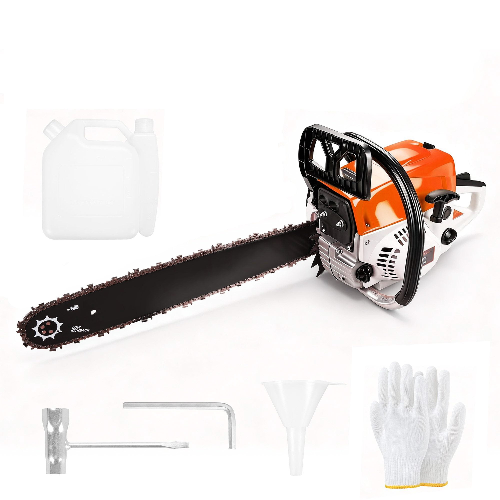 Gasoline Chain Saw 62CC 20-inch Saw Chain, Cutting Tool, EfficientWood Cutting, Logging And Ranch, Farm Durable Design, Silent Design Safe To Use,Shockproof Handle