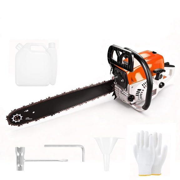 Gasoline Chain Saw 62CC 20-inch Saw Chain, Cutting Tool, EfficientWood Cutting, Logging And Ranch, Farm Durable Design, Silent Design Safe To Use,Shockproof Handle
