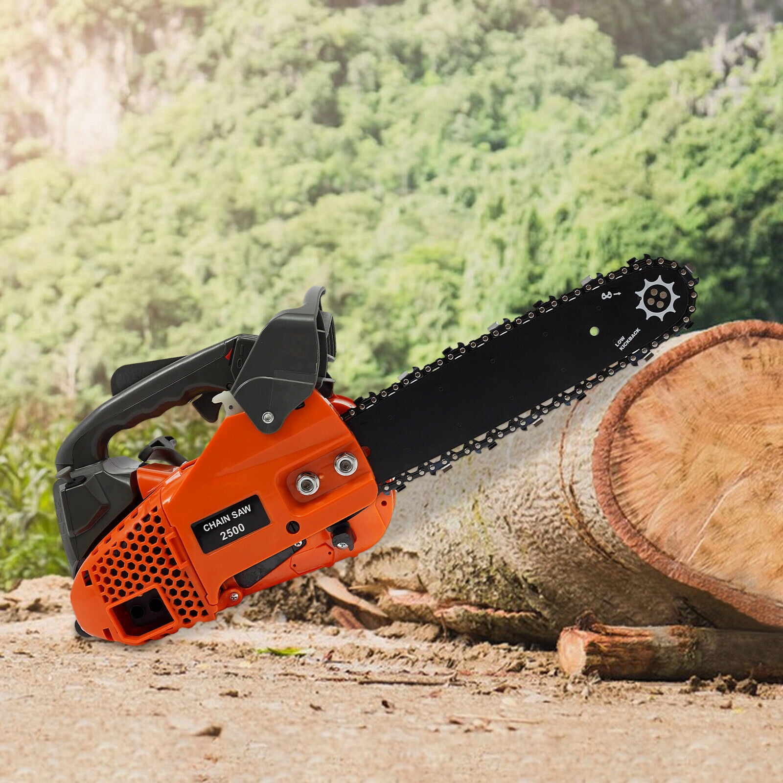Gasoline Chainsaw, 2-Stroke Engine Chainsaw 900W 9000rpm Top Handle ...