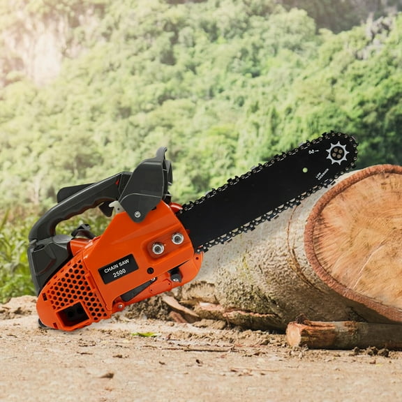 Gasoline Chainsaw, 2-Stroke Engine Chainsaw 900W 9000rpm Top Handle Chainsaw, 22*8.3 in Equipped With 1.22 hp And 25.4CC Displacement