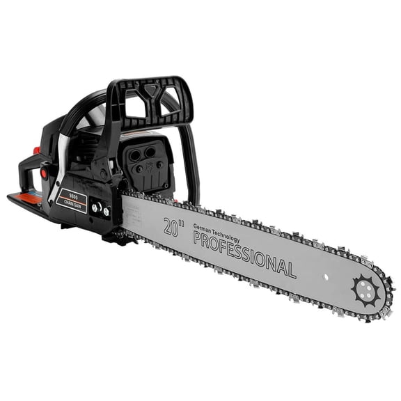 Gasoline Chainsaw with 20 in. Bar 62CC Engine 2-Cycle Gas Powered Chainsaw for Farm/Garden/Ranch/Firewood