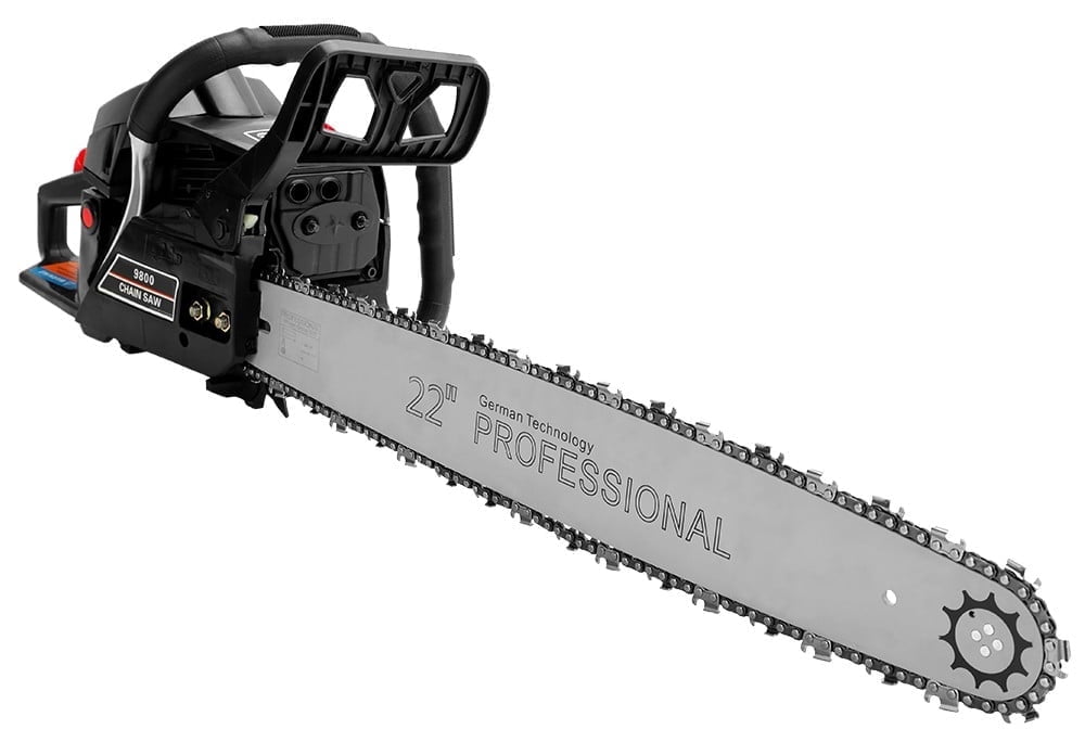 Gasoline Chainsaw with 22 in. Bar 62CC Engine 2-Cycle Gas Powered Chainsaw for Farm/Garden/Ranch/Firewood