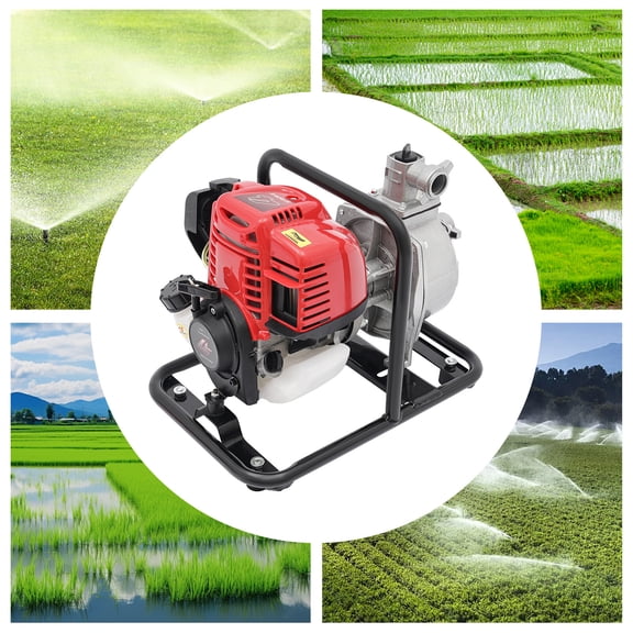 Gasoline Engine WP 10-140F 4 Stroke 38cc 1 Inch Irrigation Water Transfer Pump Max lift 30m Garden Irrigation Pump