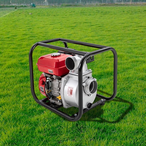 Gasoline Engine Water Pump, 7.5HP 3600rpm, 1236.01ft/h Flow, Titanium Alloy Stainless Steel Body, for Farm Irrigation & Fire Rescue