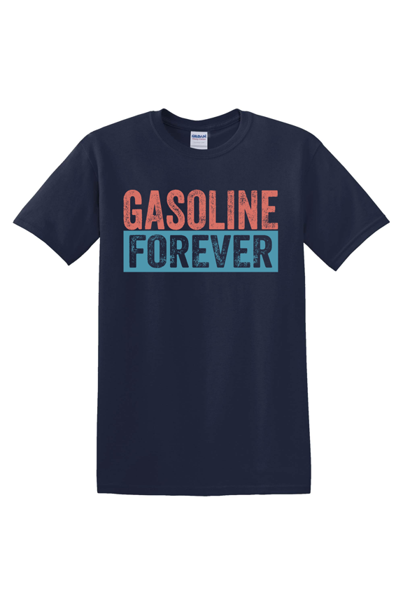 Gasoline Forever Gas Cars Vintage Graphic T-Shirt