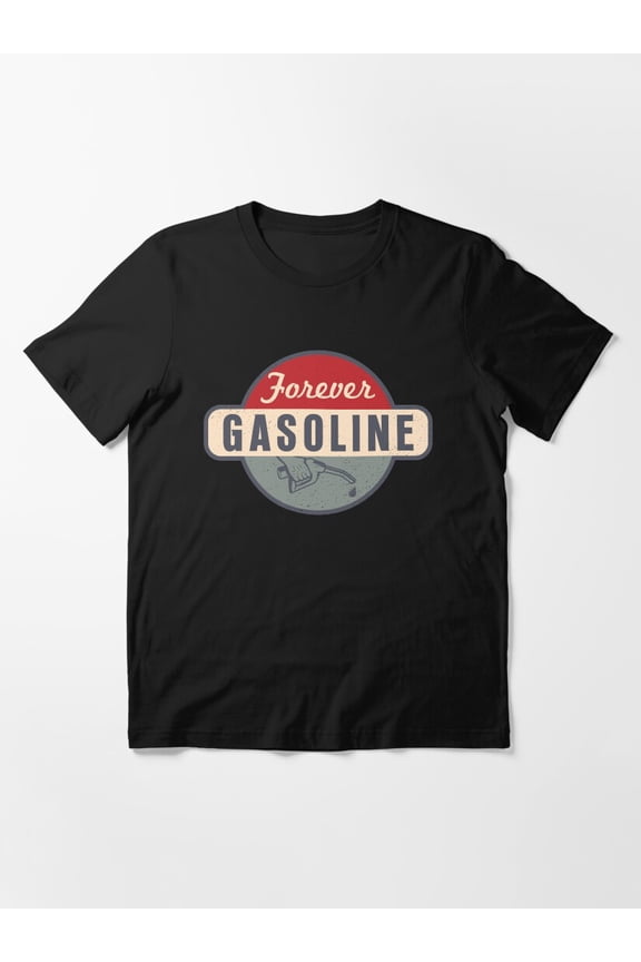 Gasoline Forever Vintage Gas Sign Automotive Graphic Unisex T-Shirt up to Size 5XL