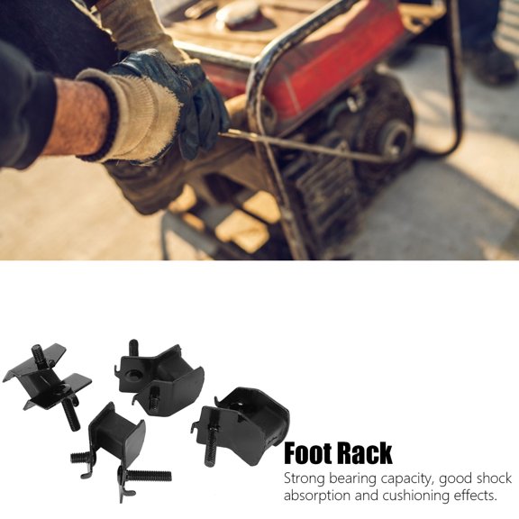 Gasoline Generator Foot Pads with Iron Material for 2KW-3KW Generators 4Pcs Gasoline Engine Generator 168F/170F 2KW-3KW
