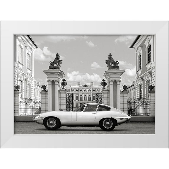 Gasoline Images 14x11 White Modern Wood Framed Museum Art Print Titled - Princess at the Palace (detail)