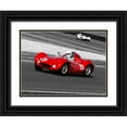 thumbnail image 1 of Gasoline Images 14x12 Black Ornate Wood Framed with Double Matting Museum Art Print Titled - Historical race-cars, 1 of 4
