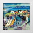 thumbnail image 1 of Gasoline Images 15x15 White Modern Wood Framed Museum Art Print Titled - Racconto mediterraneo (detail), 1 of 4