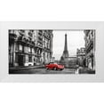 thumbnail image 1 of Gasoline Images 32x18 White Modern Wood Framed Museum Art Print Titled - Roadster in Paris (Rouge), 1 of 4