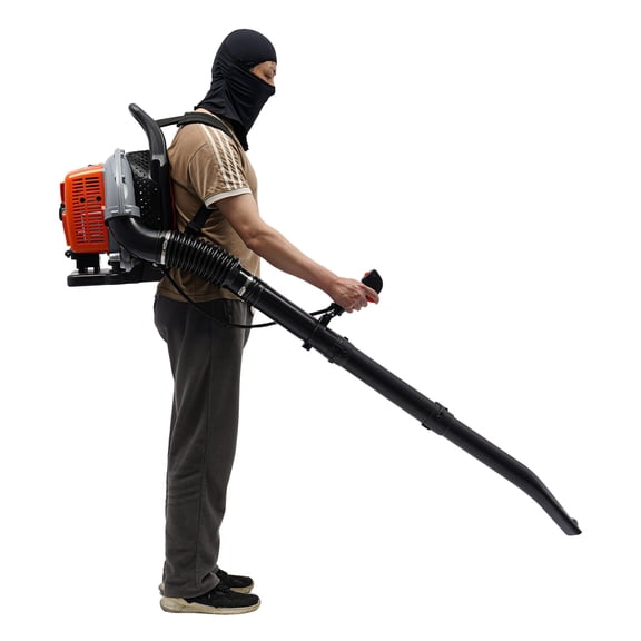Gasoline Leaf Blower, Backpack Leaf Blower, EB650 2-Stroke Leaf Blower, 2.7KW Engine, 6800 RPM Variable Speed, 10.59 ft/s Air Volume, Adjustable Handle, for Yard, Garden, Snow, Debris