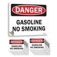 thumbnail image 1 of Gasoline No Smoking OSHA Danger Vinyl Decal Label 24 Inch x 18 Inch - 10 Pack, 1 of 6