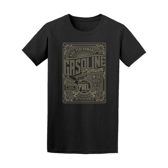 Gasoline Premium Motorcycle T-Shirt Men -Image by Shutterstock, Male Small