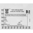 thumbnail image 1 of Gasoline Ration Card B2 For American Workers Who Needed Extra Gasoline During World War 2. There Were A History (, 1 of 2