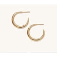 thumbnail image 1 of Gaspara Minimal Curve Hoop Earring For Women's 925 Sterling Silver, 1 of 5