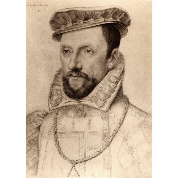 Gaspard De Chatillon Count De Coligny 1519-72 French Protestant Leader And