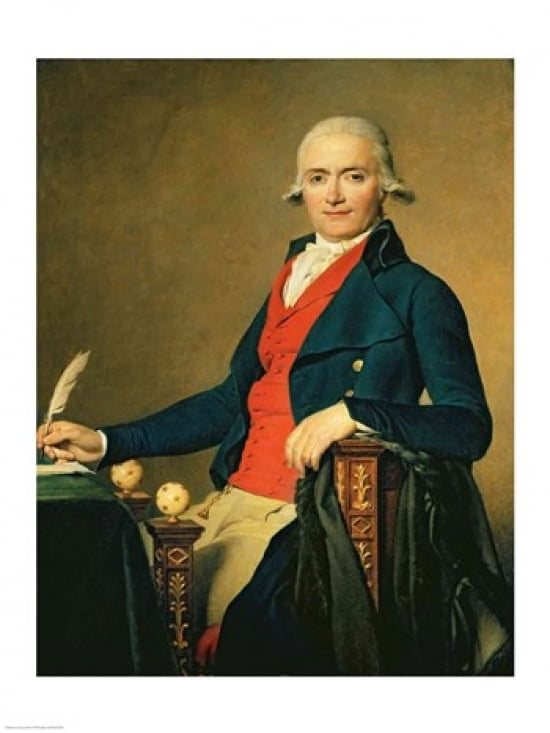 Gaspard Meyer 1795 Canvas Art - Jacques-Louis David (24 x 36)
