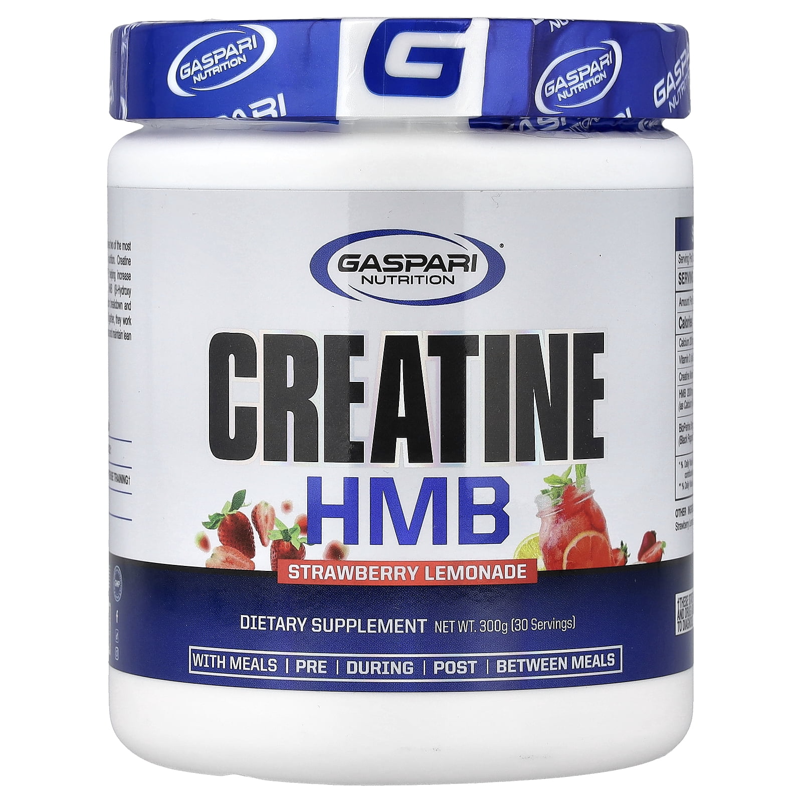 Gaspari Nutrition Creatine HMB, Strawberry Lemonade, 300 g
