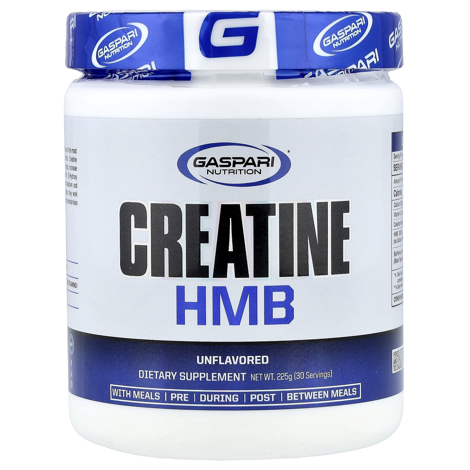Gaspari Nutrition Creatine HMB, Unflavored, 225 g