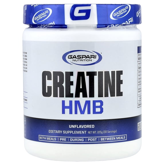 Gaspari Nutrition Creatine HMB, Unflavored, 225 g