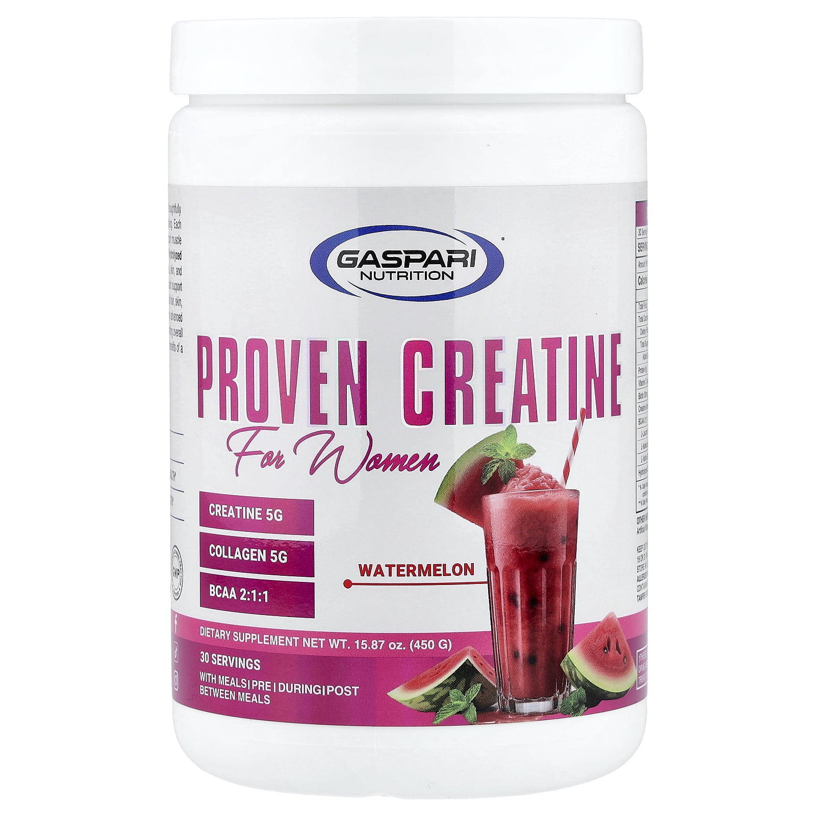 Gaspari Nutrition Proven Creatine For Women, Watermelon, 15.87 oz (450 g)