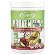 Gaspari Nutrition Proven Greens & Reds, Strawberry Lemonade, 12.69 oz 360 g