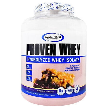 Gaspari Nutrition Proven Whey Isolate 25g Protein 60 Servings Blueberry Cobbler